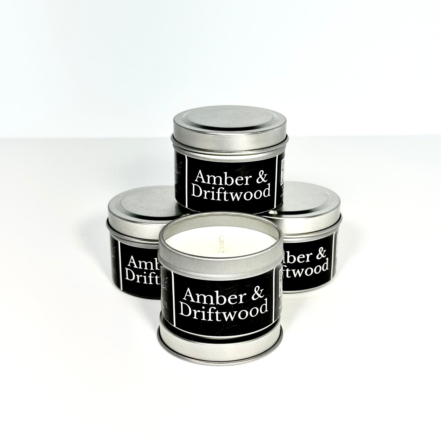 Amber and Driftwood Tea Light Candle